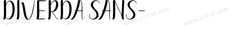 Diverda Sans字体转换